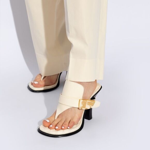 Burberry 100mm Bay leather mules size 36 - Picture 2 of 15